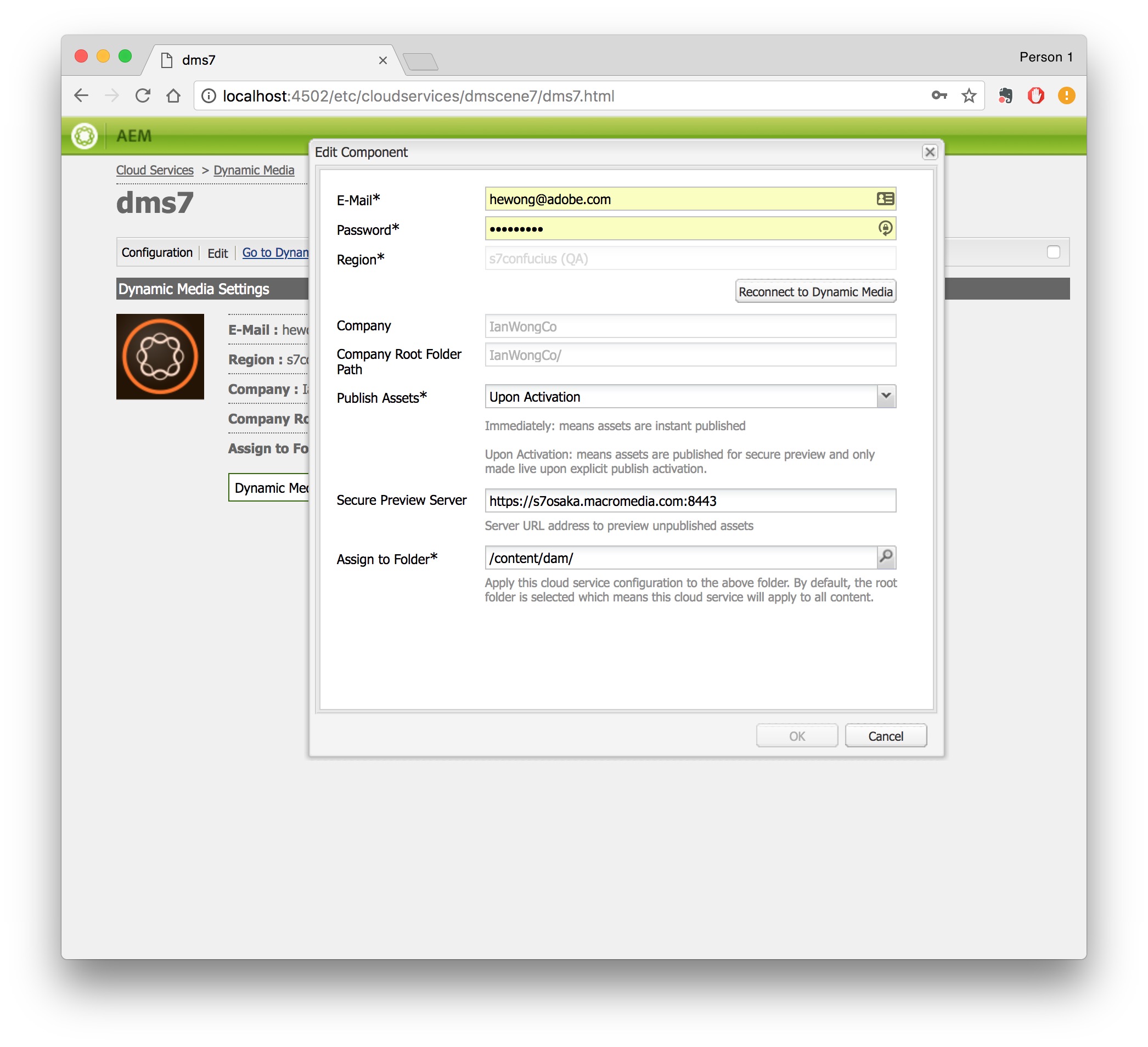 Integrating with Dynamic Media Classic (Scene7)