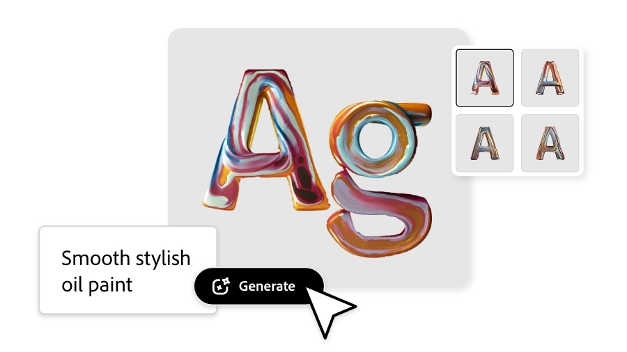 Firefly AI text effects examples