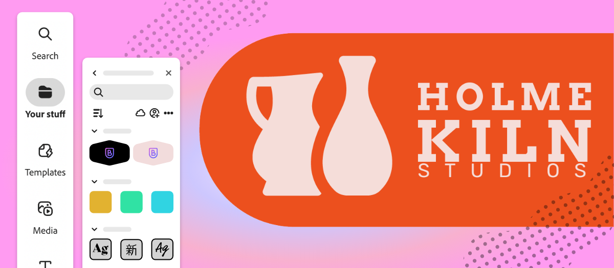 How to create a brand in Adobe Express.