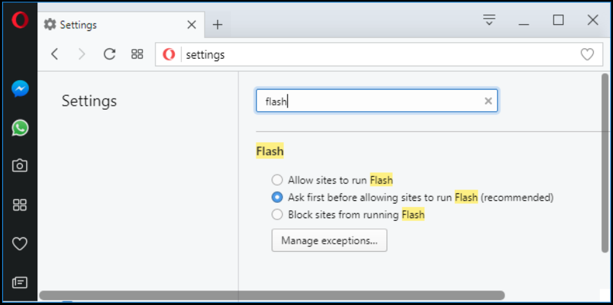 how to enable flash for mac