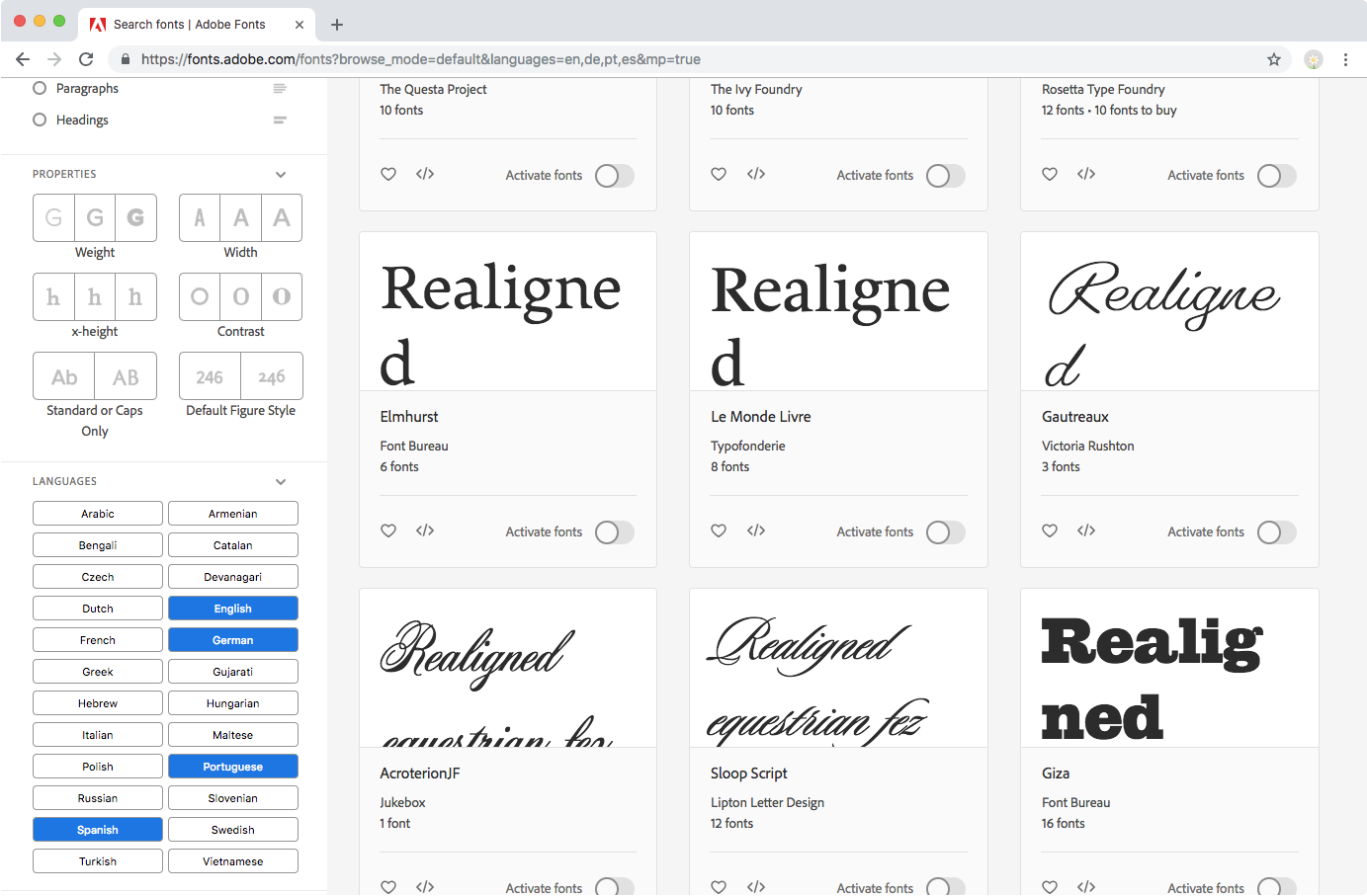 Adobe Fonts User Guide