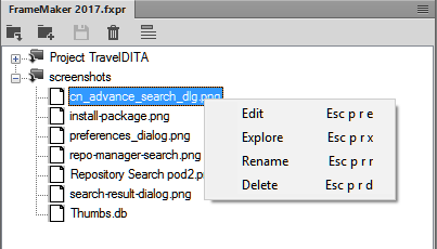 Manage your Help content using projects in FrameMaker