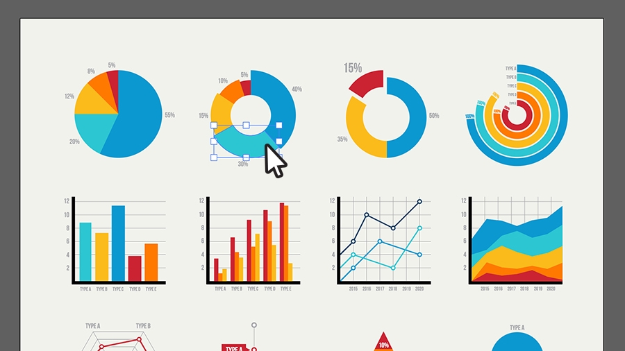 analytics graph illustrator download
