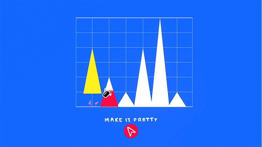 Fill bucket is used to create a more interesting composition by coloring the shapes. Fill bucket is used to create a more interesting composition by coloring the shapes.