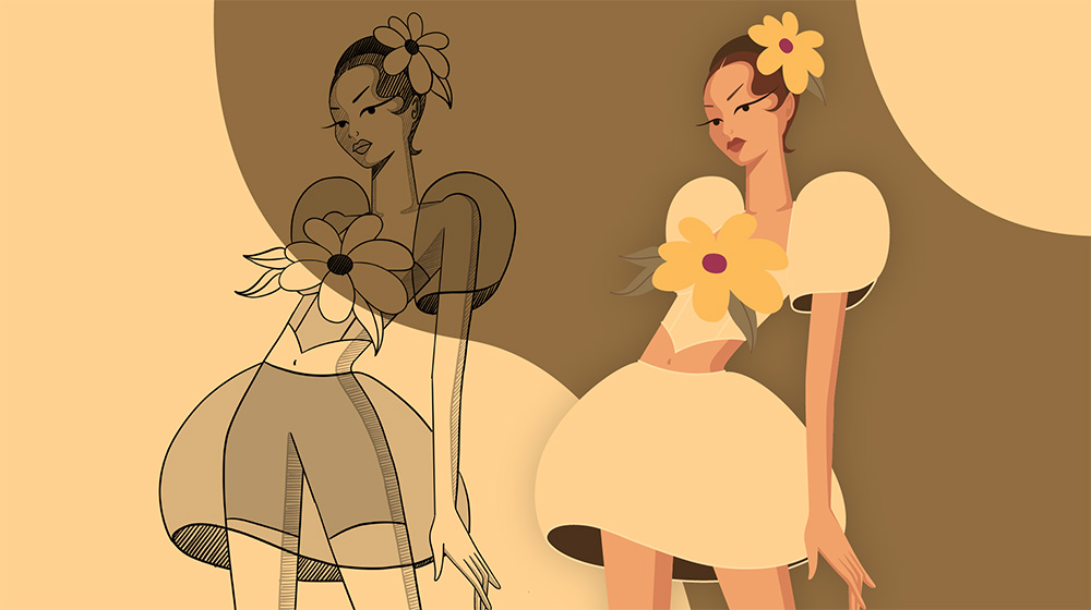 Develop fashion concepts from sketches