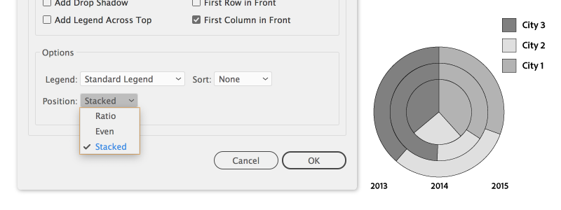 create pie chart in adobe illustrator with legend