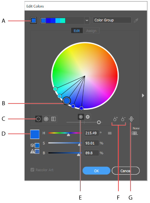 Work With Color Groups Harmonies In Illustrator