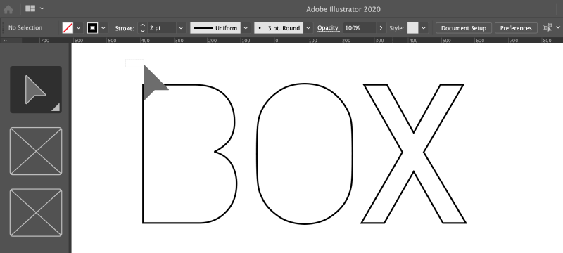 Zeichnen von 3d-buchstaben ai