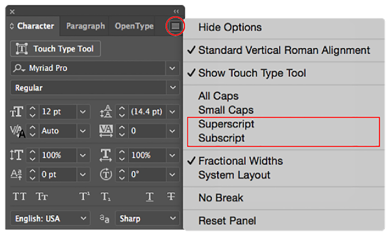 How to format type in Illustrator