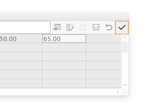 Apply the values you've entered in the Graph Data window