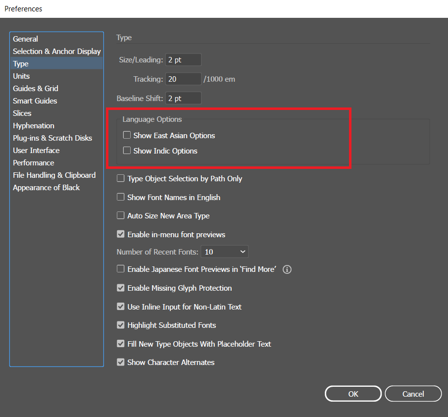 E enabled. Object selection by Path only в иллюстраторе. Adobe Illustrator how to change language.