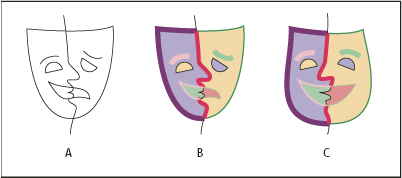 Adjusting Live Paint paths