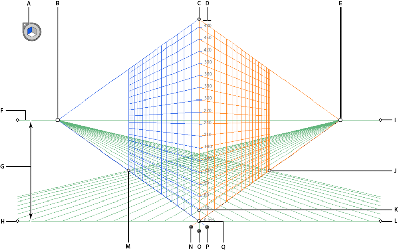 Perspective grid tool illustrator как убрать