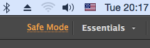 Open the Safe Mode dialog to troubleshoot errors Open the Safe Mode dialog to troubleshoot errors
