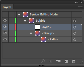 Creating sublayers for symbols in edit mode