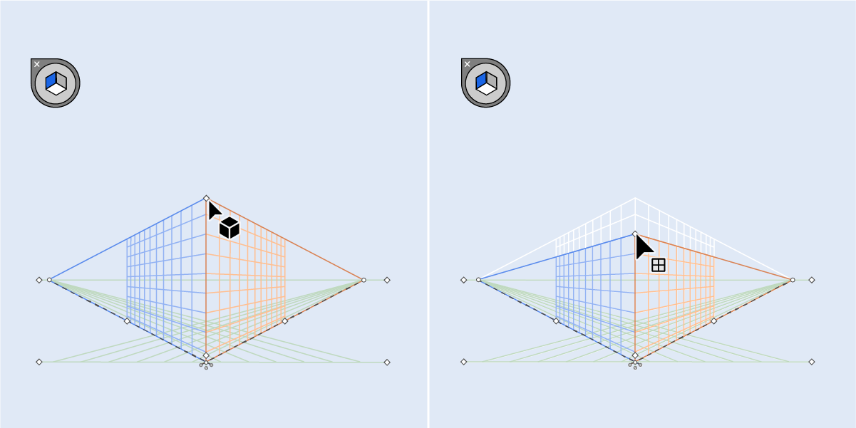 display-and-modify-the-perspective-grid-using-the-perspective-grid-tool