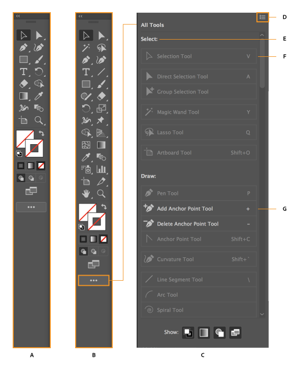 adobe illustrator tools disappeared