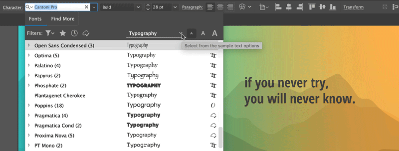 how do i import a font to adobe illustrator mac