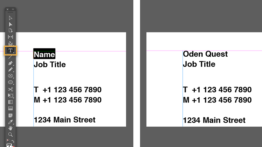 Sizes in Pixel for Business Card.