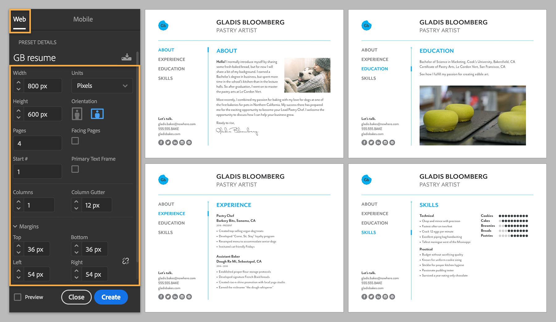 free-interactive-resume-templates-free-printable-templates