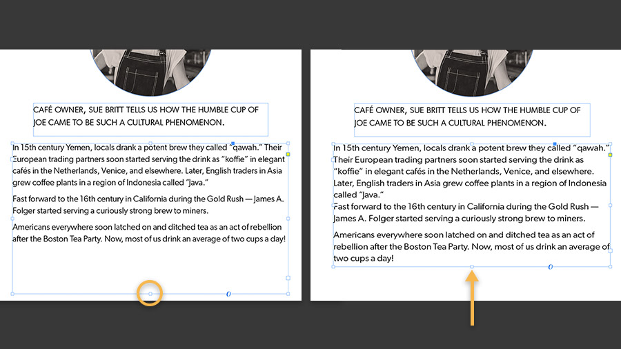 resize image in indesign