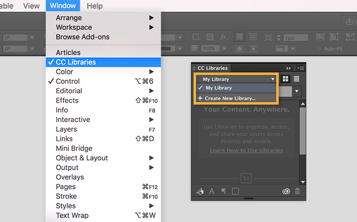 Use Creative Cloud Libraries In Indesign To Share And Organize Design Assets Adobe Indesign Tutorials