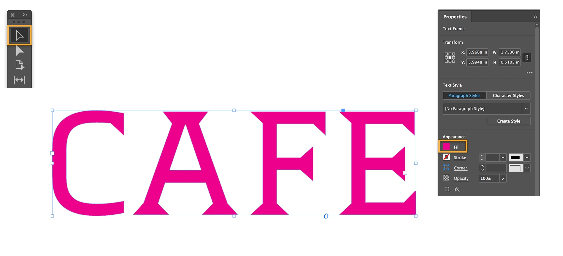 Magenta color fill is added to the CAFÉ logomark. Magenta color fill is added to the CAFÉ logomark.