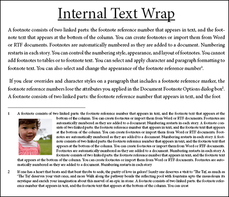 Internal Text Wrap