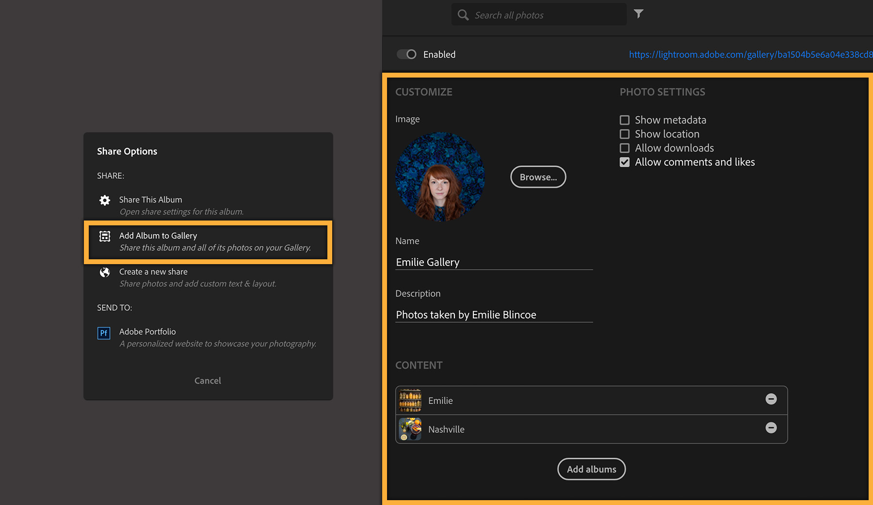 How To Share Photos And Albums In A Lightroom Web Gallery