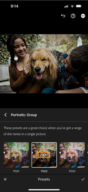 Preset Amount Slider in Lightroom for iOS