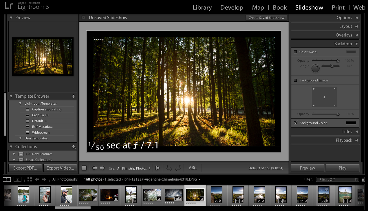 How to create slideshows in Lightroom Classic