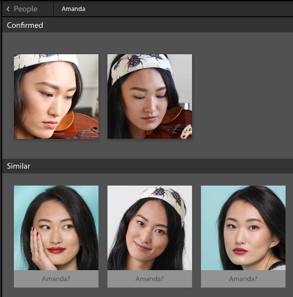 Use Intelligent facial recognition in Lightroom Classic