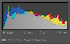 Histogram Original + Smart Preview Lightroom Classic CC smart previews Histogram Original + Smart Preview