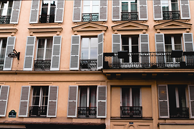 A photo with skewed geometry