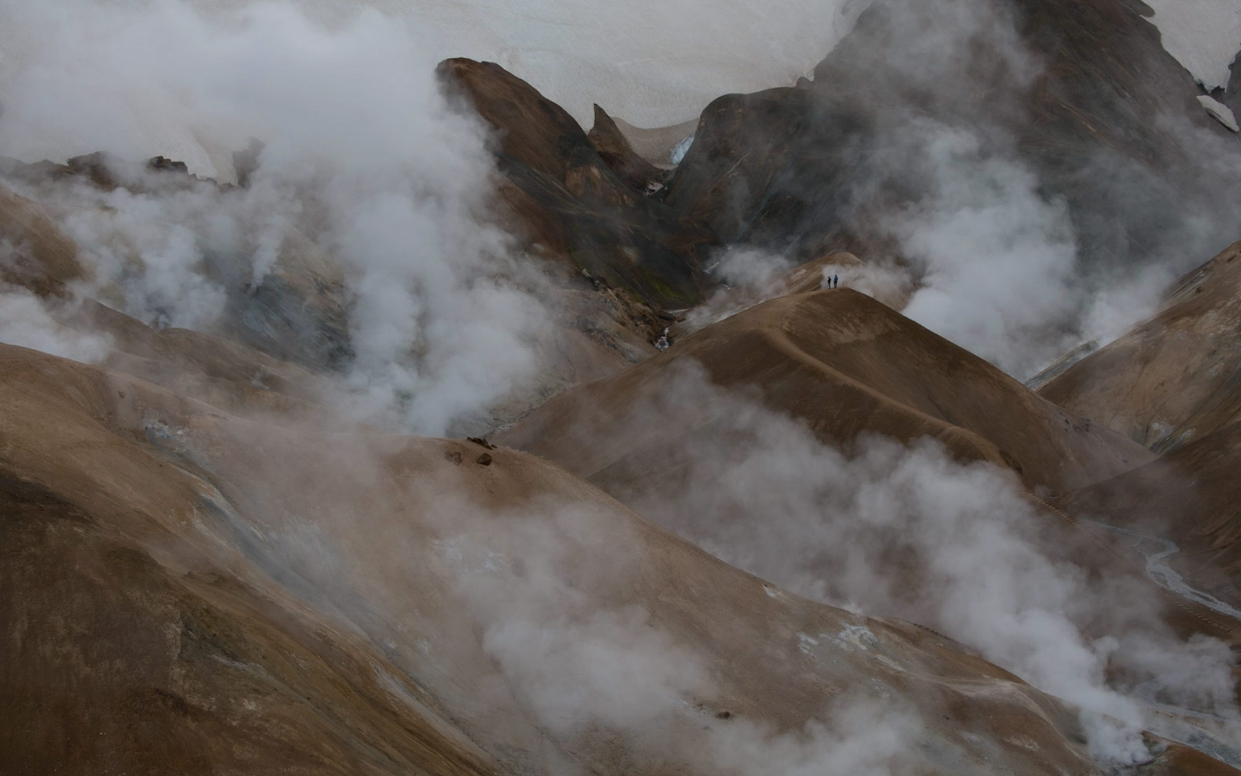 Before: Fog on a mountain range. Before: Fog on a mountain range.