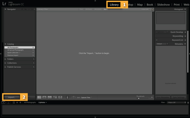 How To Easily Import Your Photos Adobe Photoshop Lightroom Tutorials