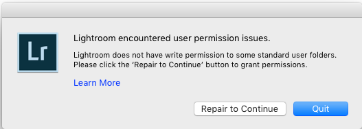 adobe cc 2019 mac permission issues