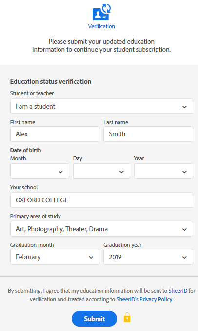 adobe creative cloud student price change