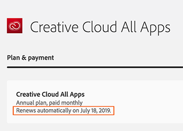 Turn Off Auto Renewal For Your Adobe Creative Cloud Subscription