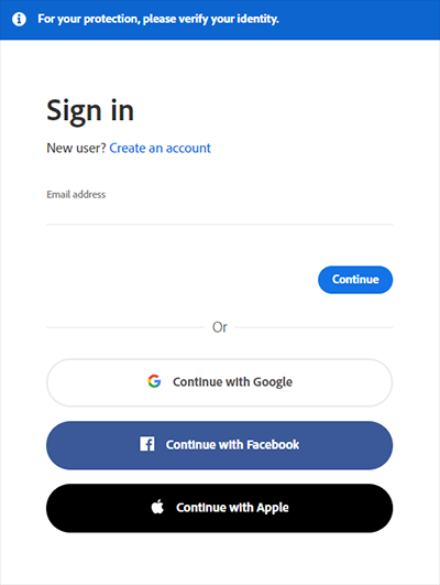 Sign in with your social account 