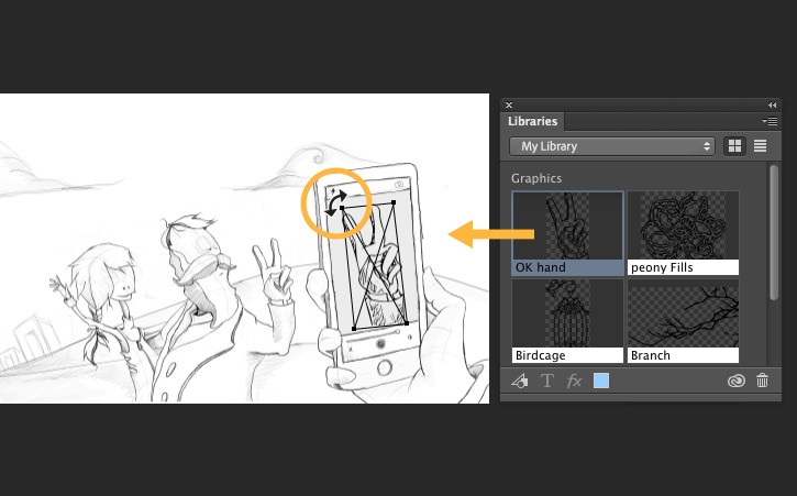 Add the shape to your project Figure 5: Add the shape to your project