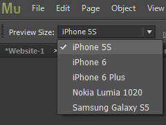 Preview mobile layout