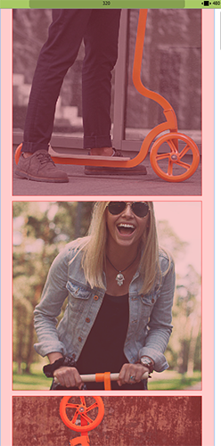 Layout objects for mobile view.