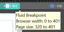 Fluid breakpoints