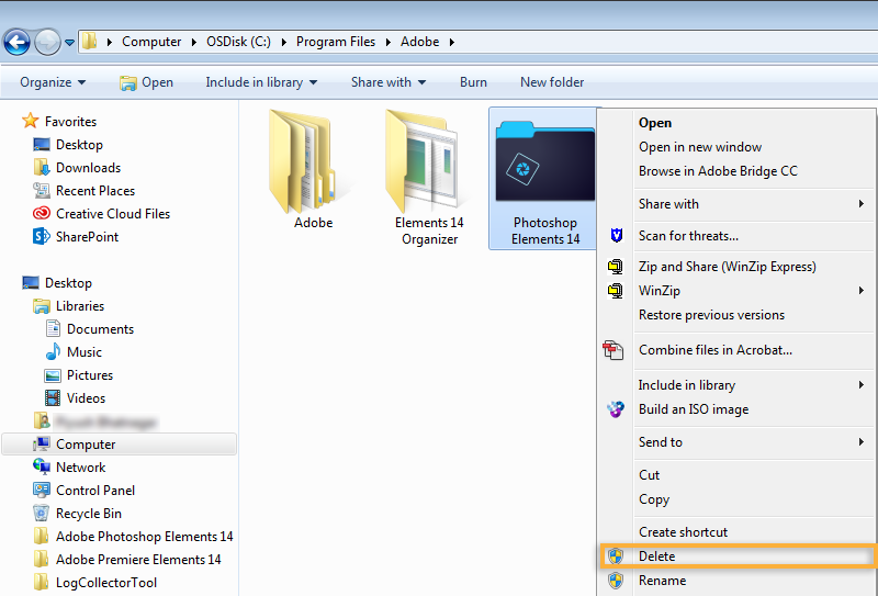 Troubleshoot installation Elements, Premiere Elements Windows