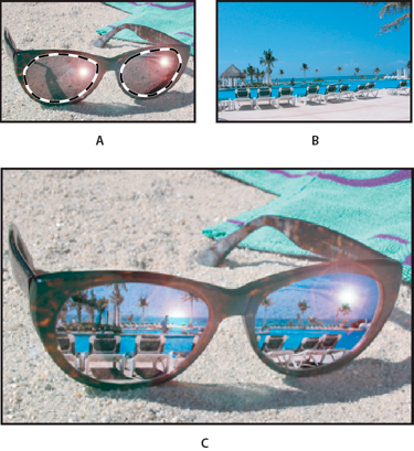 Move and copy selections in Photoshop Elements