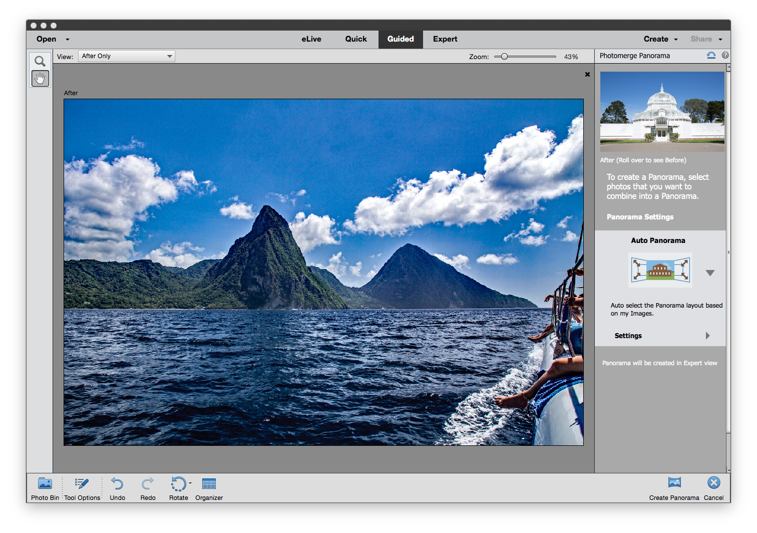 Panorama Guided Edit