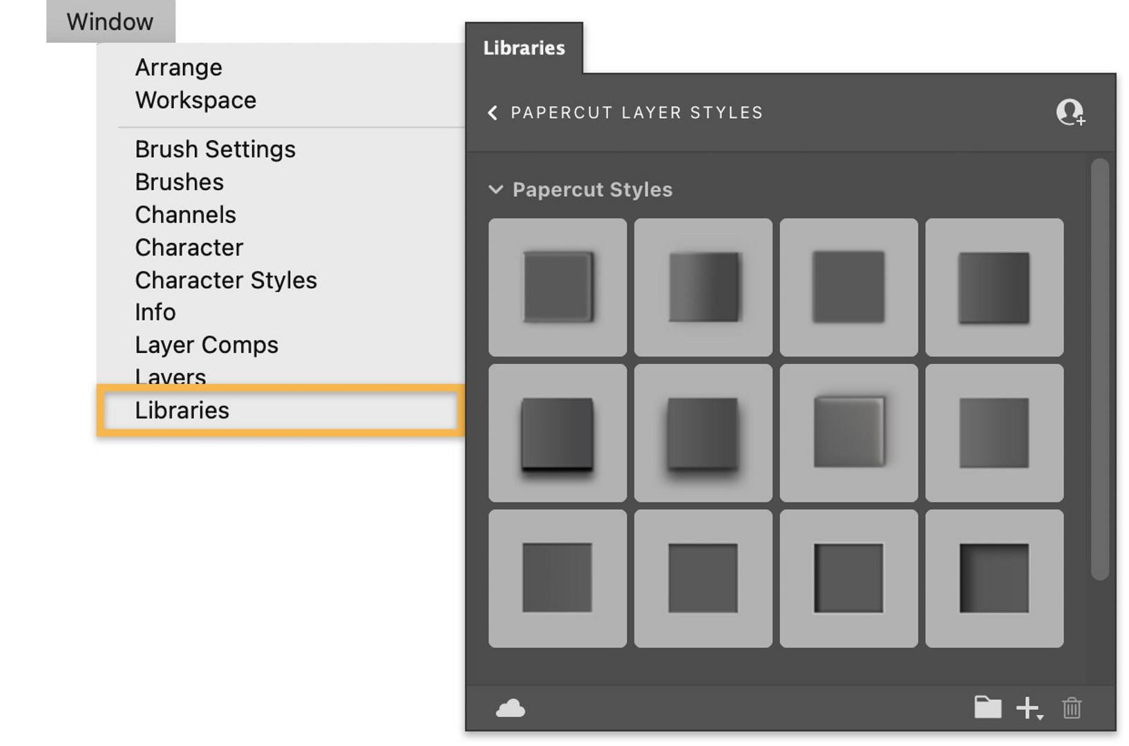 Free papercut effect for