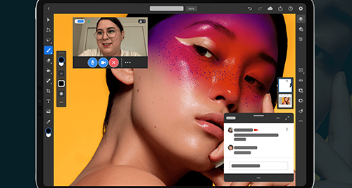 Livestream as you create in Photoshop on the iPad