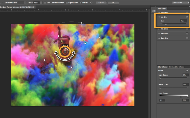 How to blur the background for a focal point in Adobe ...